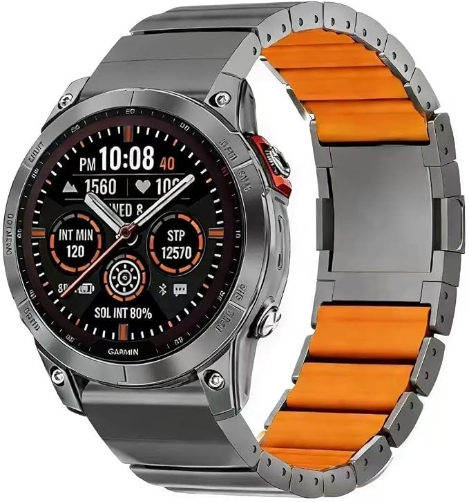 Amazon.co.jp: ガーミンチタンベルト Garmin ベルト タンとラバーの